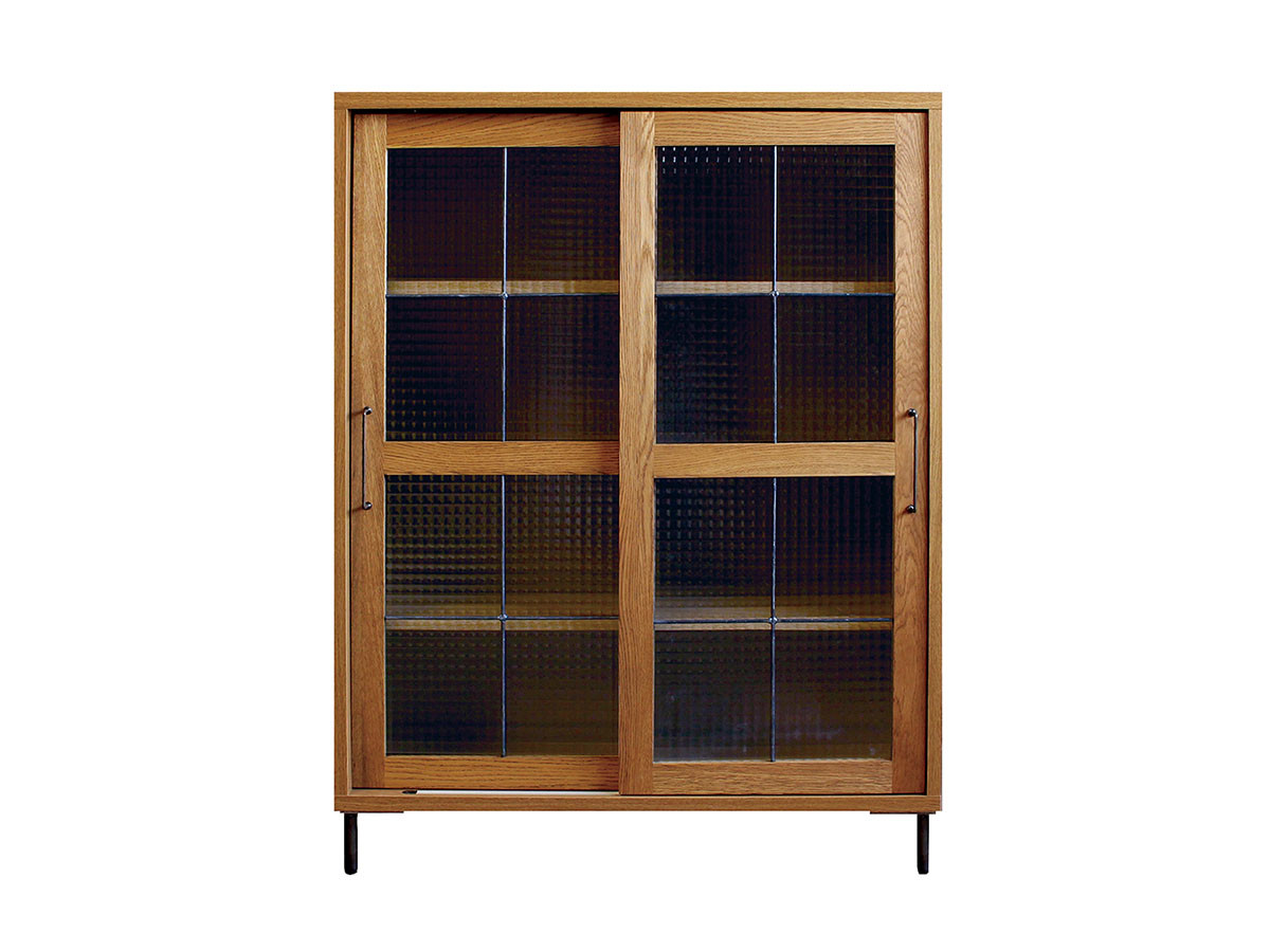 cadeal slide glass cabinet low / カデル スライドガラス キャビネット ロー