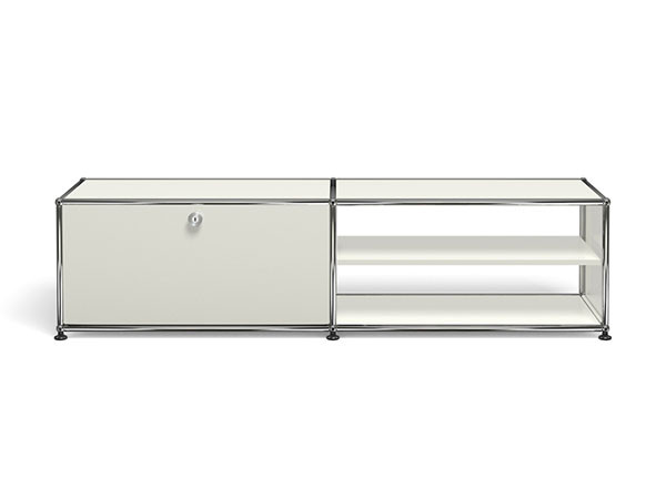 USM Haller  TV Board / USMハラー テレビボード  W / D / H：1523 / 373 / 390mm  ドロップダウンドア × 1、ディバイダーシェルフ × 1