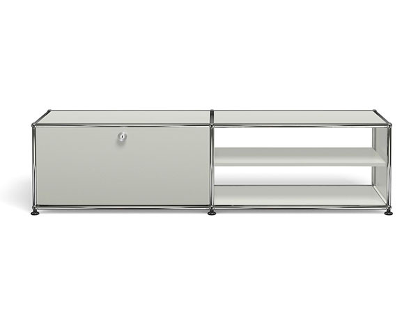 USM Haller  TV Board / USMハラー テレビボード  W / D / H：1523 / 373 / 390mm  ドロップダウンドア × 1、ディバイダーシェルフ × 1