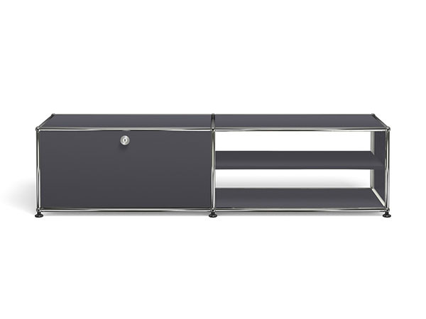 USM Haller  TV Board / USMハラー テレビボード  W / D / H：1523 / 373 / 390mm  ドロップダウンドア × 1、ディバイダーシェルフ × 1