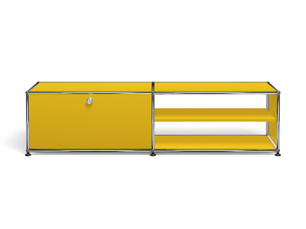 USM Haller  TV Board / USMハラー テレビボード  W / D / H：1523 / 373 / 390mm  ドロップダウンドア × 1、ディバイダーシェルフ × 1