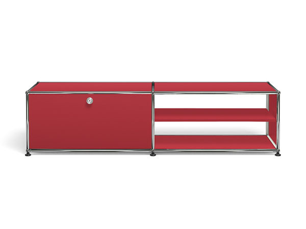 USM Haller  TV Board / USMハラー テレビボード  W / D / H：1523 / 373 / 390mm  ドロップダウンドア × 1、ディバイダーシェルフ × 1