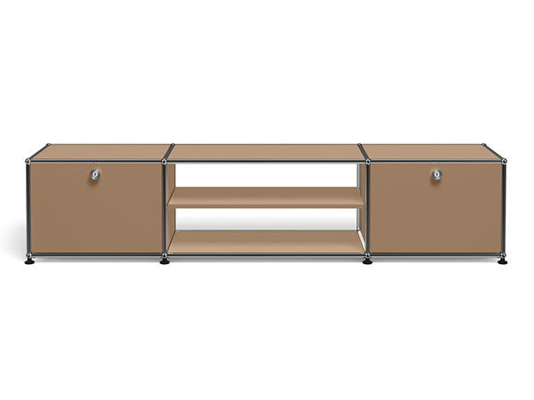 USM Haller  TV Board / USMハラー テレビボード  W / D / H：1773 / 373 / 390mm  ドロップダウンドア × 2、ディバイダーシェルフ × 1