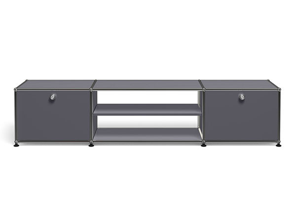 USM Haller  TV Board / USMハラー テレビボード  W / D / H：1773 / 373 / 390mm  ドロップダウンドア × 2、ディバイダーシェルフ × 1