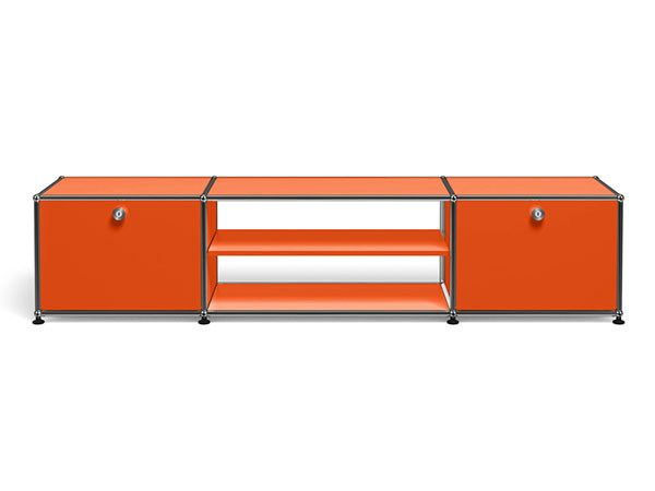 USM Haller  TV Board / USMハラー テレビボード  W / D / H：1773 / 373 / 390mm  ドロップダウンドア × 2、ディバイダーシェルフ × 1