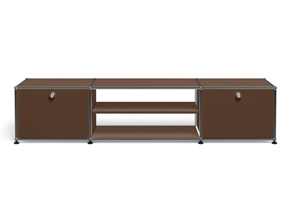 USM Haller  TV Board / USMハラー テレビボード  W / D / H：1773 / 373 / 390mm  ドロップダウンドア × 2、ディバイダーシェルフ × 1