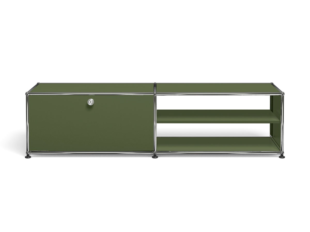 USM Haller  TV Board / USMハラー テレビボード  W / D / H：1523 / 373 / 390mm  ドロップダウンドア × 1、ディバイダーシェルフ × 1